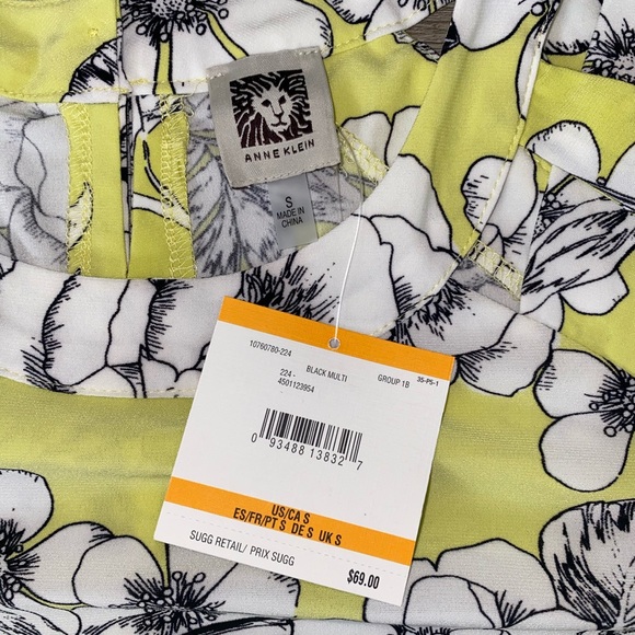 🔴Flash Sale NWT Anne Klein Foral Tunic Blouse - Picture 10 of 11